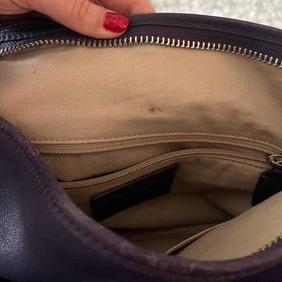 Authentic Coach Legacy Leather Bag Duffle Sac 19889 Hobo Shoulder Bag, Purple - Picture 9 of 15